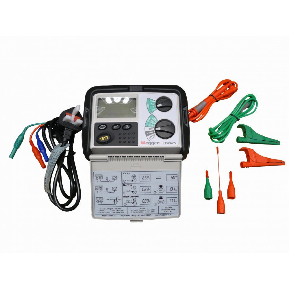 Megger LTW425 Loop Impedance Tester Hire Sunbelt Rentals Test